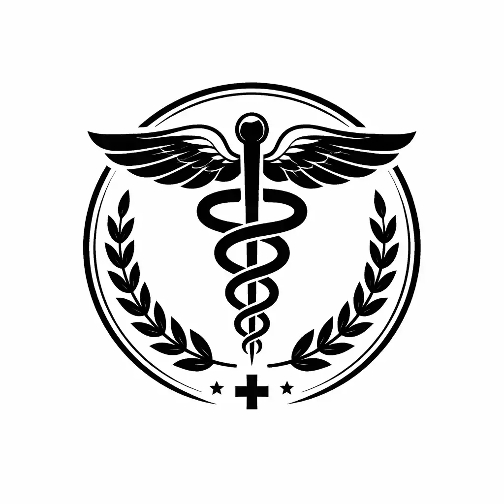 Bildlogo Medizintechnik schwarz weiß